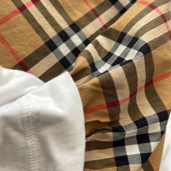 Burberry Children’s dress in white and plaid size 10 youth - Picture 5 of 9